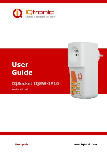 User Guide IQSocket IQSW-IP10