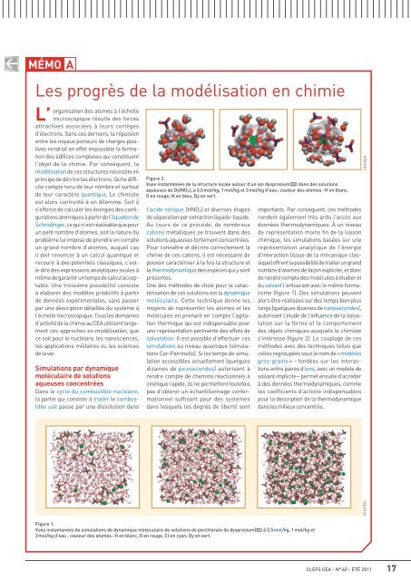 Chimie pour le nucléaire - CEA