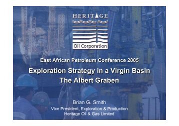 Exploration Strategy in a Virgin Basin, The Albertine ... - Energy