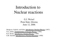 Introduction to Nuclear reactions