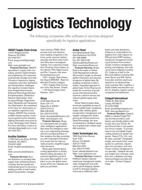 Download - Logistics Management