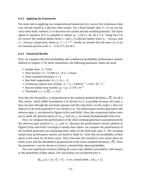 Probabilistic Performance Analysis of Fault Diagnosis Schemes