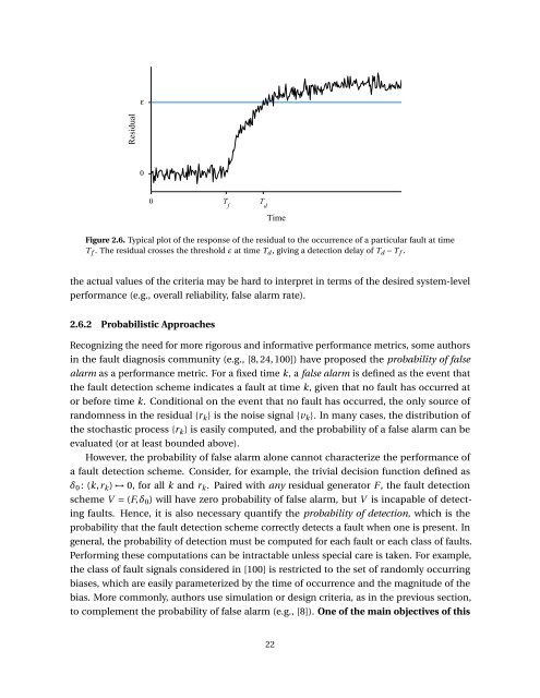 Probabilistic Performance Analysis of Fault Diagnosis Schemes