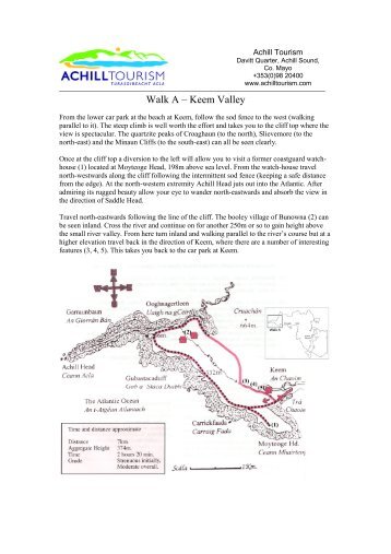 Walk A – Keem Valley - Achill Tourism