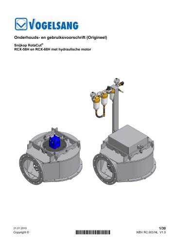 RotaCut snijkop RCX-58/68H met hydraulische ... - Bos Benelux BV