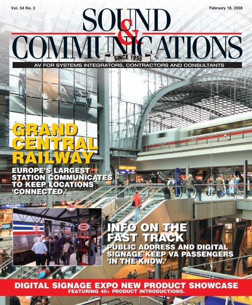 Sound and Communications - February 2008 Issue