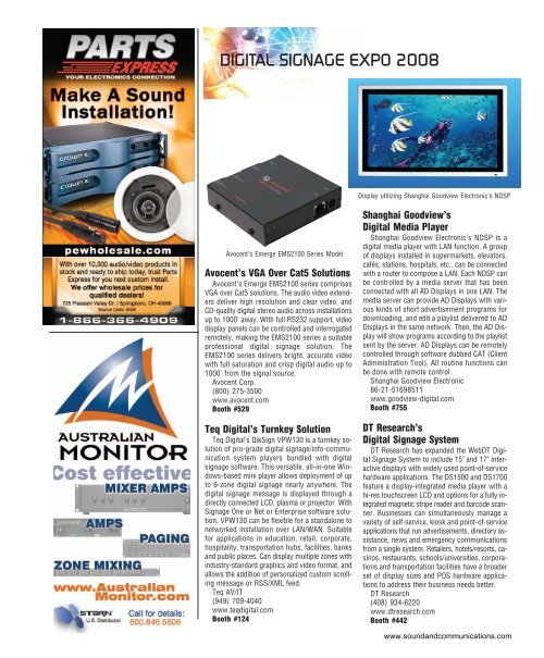 Sound and Communications - February 2008 Issue