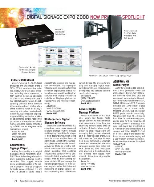 Sound and Communications - February 2008 Issue