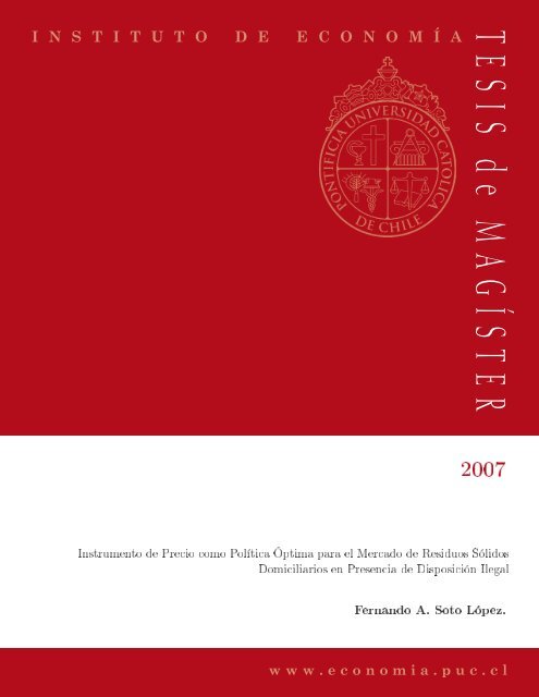 TESIS de MA GÍSTER - Latin American Journal of Economics