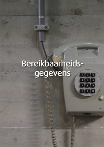 Bereikbaarheids- gegevens - Veiligheidsregio IJsselland