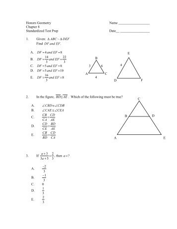 ACT Practice Worksheet