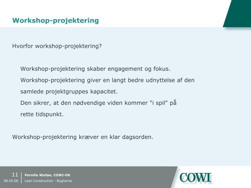 Workshop-projektering