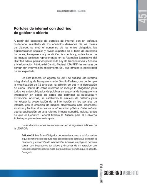 La promesa del Gobierno Abierto