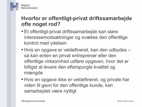 Offentligt-privat samarbejde som katalysator for kvaliteten af ...