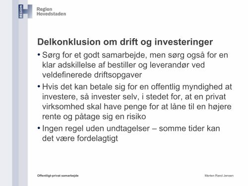 Offentligt-privat samarbejde som katalysator for kvaliteten af ...