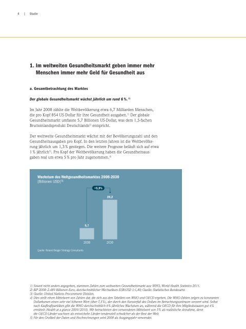 Weltweite Gesundheitswirtschaft – Chancen für Deutschland