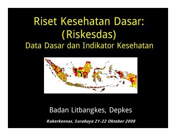 Riset Kesehatan Dasar: (Riskesdas)
