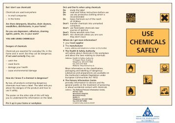 Guide to the Use of Chemicals