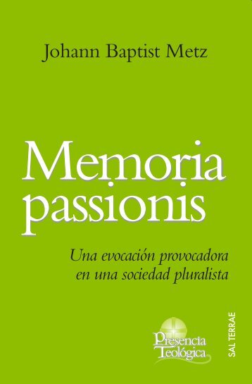 memoria passionis - Editorial Sal Terrae
