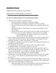 Guide to Significant Figures - Gray Lab