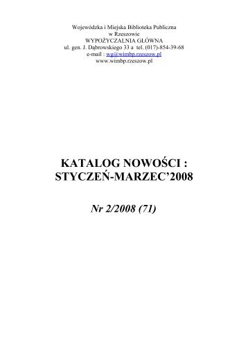 plik pdf z tekstem zestawienia do pobrania - WojewÃ³dzka i Miejska ...