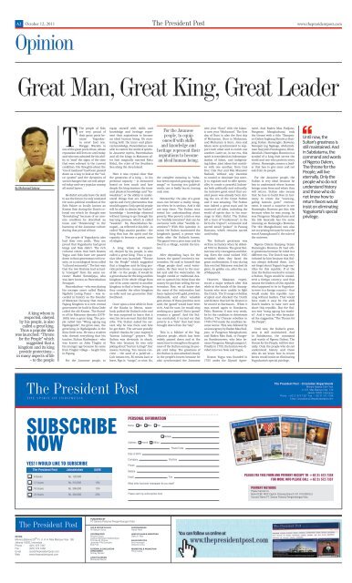 28th Edition - The President Post