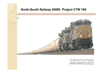 North-South Railway (NSR) Project CTW 100