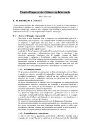 Funcoes Empresariais e Sistemas de Informacao - Prof Erico ... - FESP