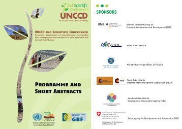 Programme and Short Abstracts - UNCCD 2nd Scientific Conference