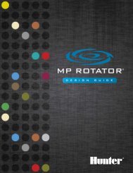 Hunter Mp Nozzle Chart