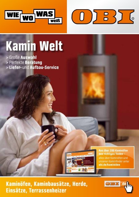 OBI Katalog Kamin Welt 2012/2013 - Werbung OBI ... - A4-Center