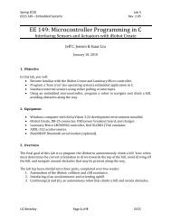 EE 149: Microcontroller Programming in C - Chess - University of ...