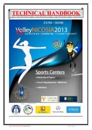 TECHNICAL HANDBOOK - European Univesities Volleyball ...