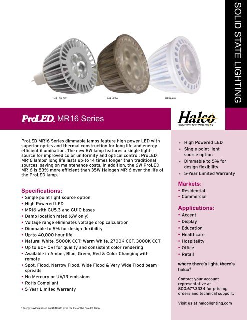 Halco mr16 on sale