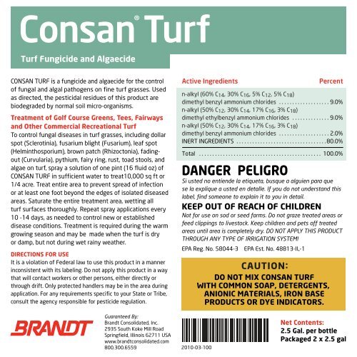 Consan Turf - Brandt