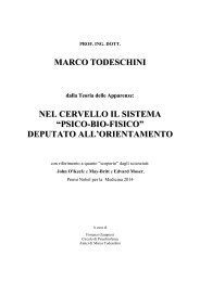 NEL CERVELLO IL SISTEMA “PSICO-BIO-FISICO” DEPUTATO ALL’ORIENTAMENTO