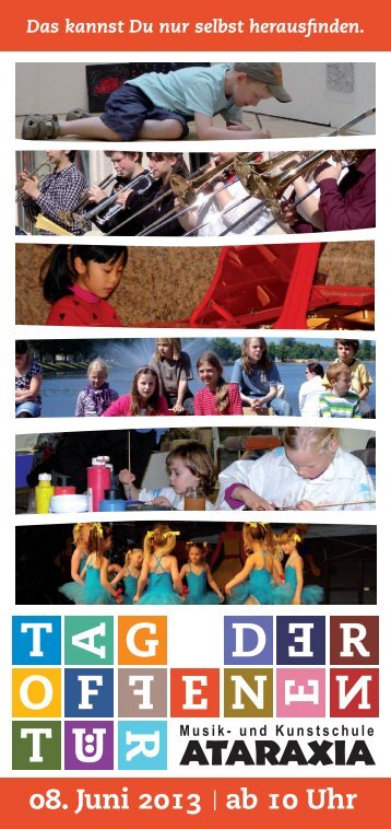 08. Juni 2013 ab 10 Uhr - Musik- und Kunstschule Ataraxia