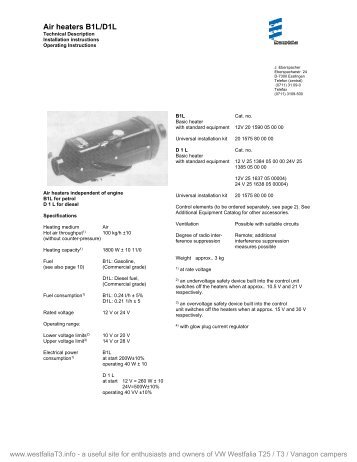 Download Eberspacher B1L-D1L Heater Technical Description ...