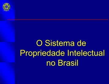 Propriedade Intelectual no Brasil - UTFPR