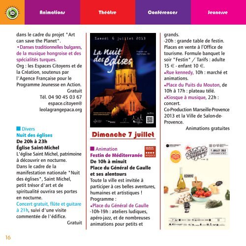 Voir la brochure - Office de tourisme Salon de Provence