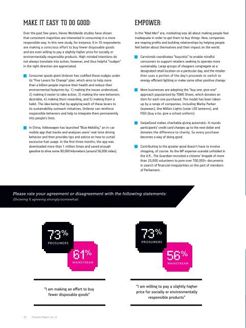 communities and citizenship - Havas Worldwide Prosumer Reports