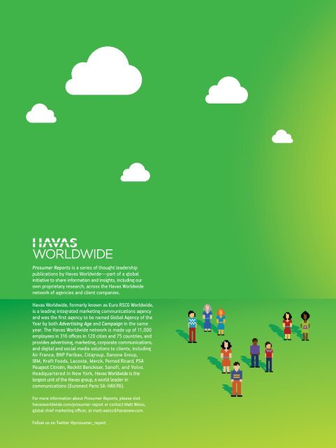 communities and citizenship - Havas Worldwide Prosumer Reports