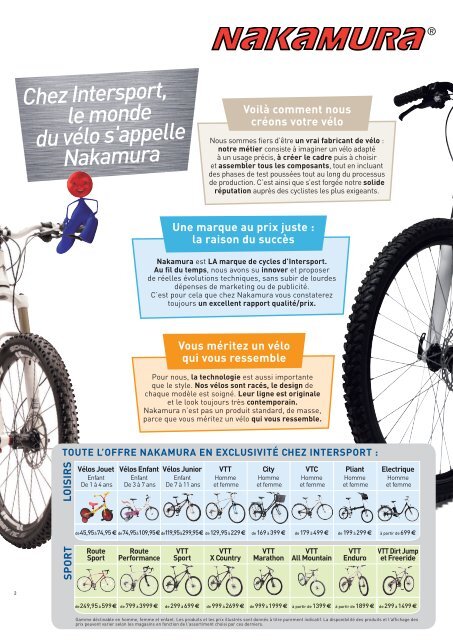 Intersport vélo homme sale