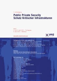 Public Private Security Schutz Kritischer ... - Security Service