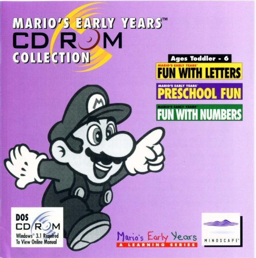 Mario's Early Years CD-ROM Collection Booklet - MuleSlow Services