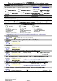 Datenerfassungsblatt - Swiss Lift Electronic AG