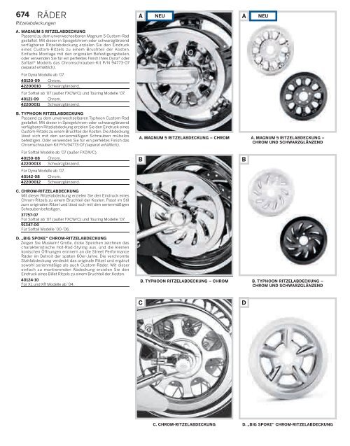 räder, ritzel und bremsscheiben - Harley-Davidson Tuttlingen ...