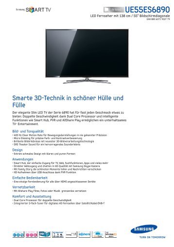 UE55ES6890 - Samsung Smart TV