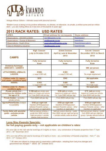 KWANDO 2013 RACK $.pdf - Kwando Safaris