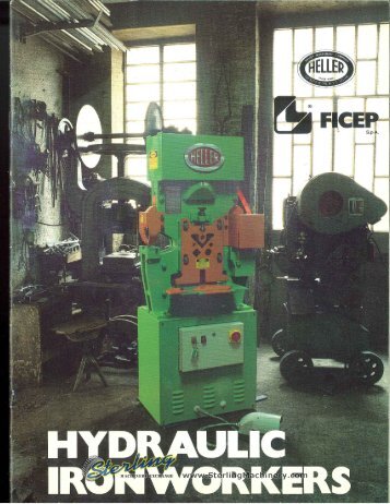 heller hydraulic ironworkers brochure - Sterling Machinery